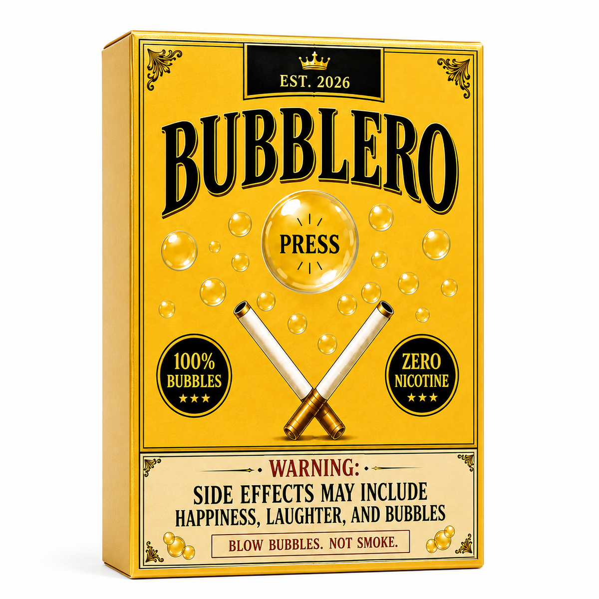 Bubblero Gold Edition Bubble Cigarette Set