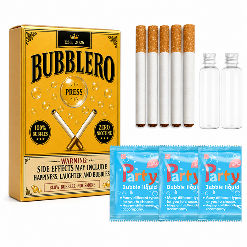 Bubblero Gold Edition Bubble Cigarette Set