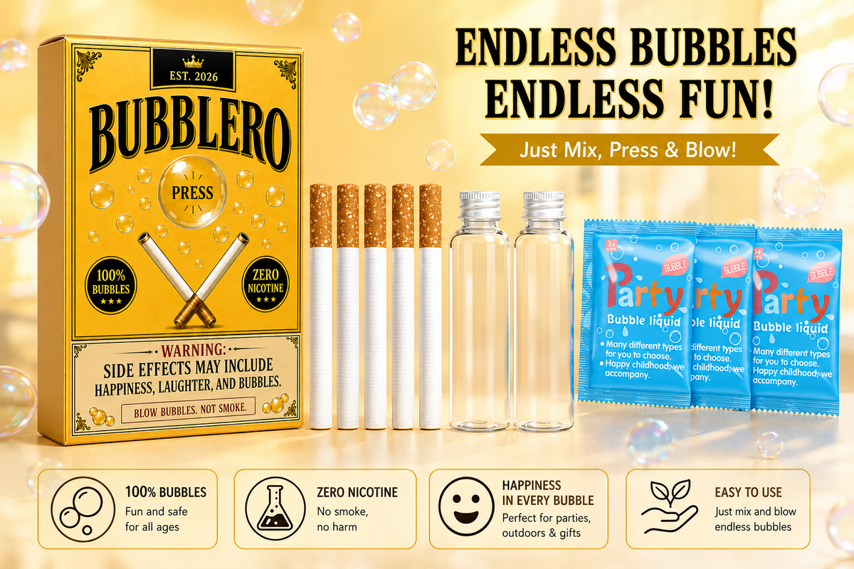 Bubblero Gold Edition Bubble Cigarette Set