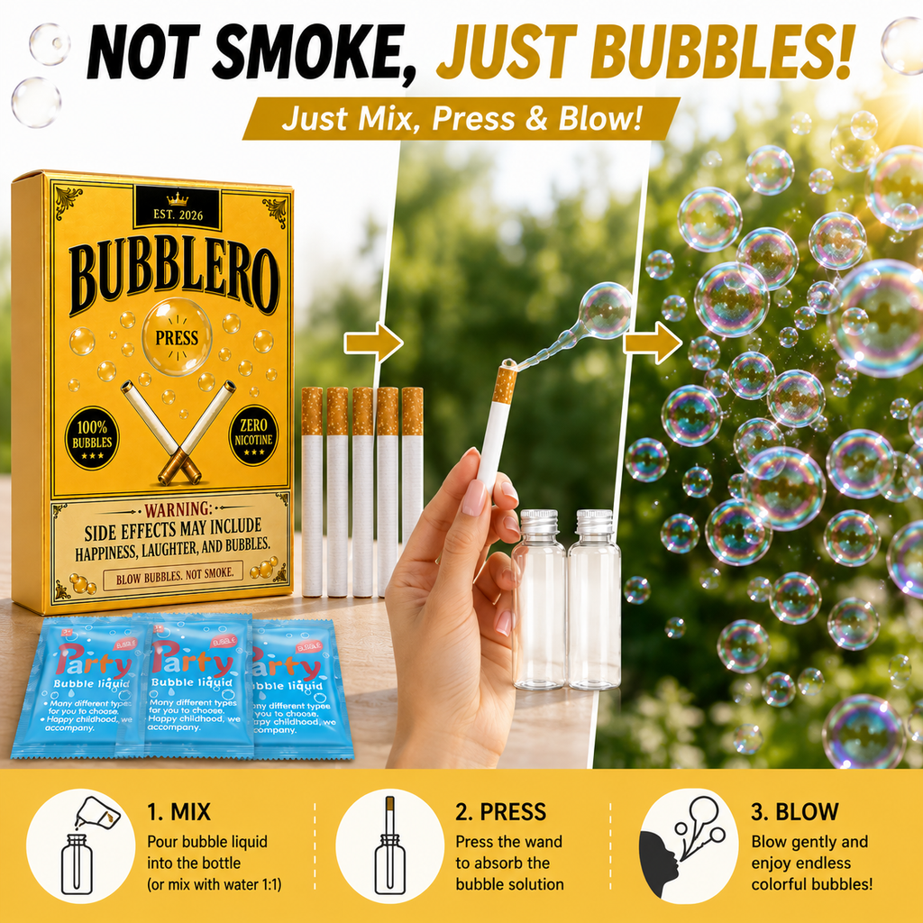 Bubblero Gold Edition Bubble Cigarette Set