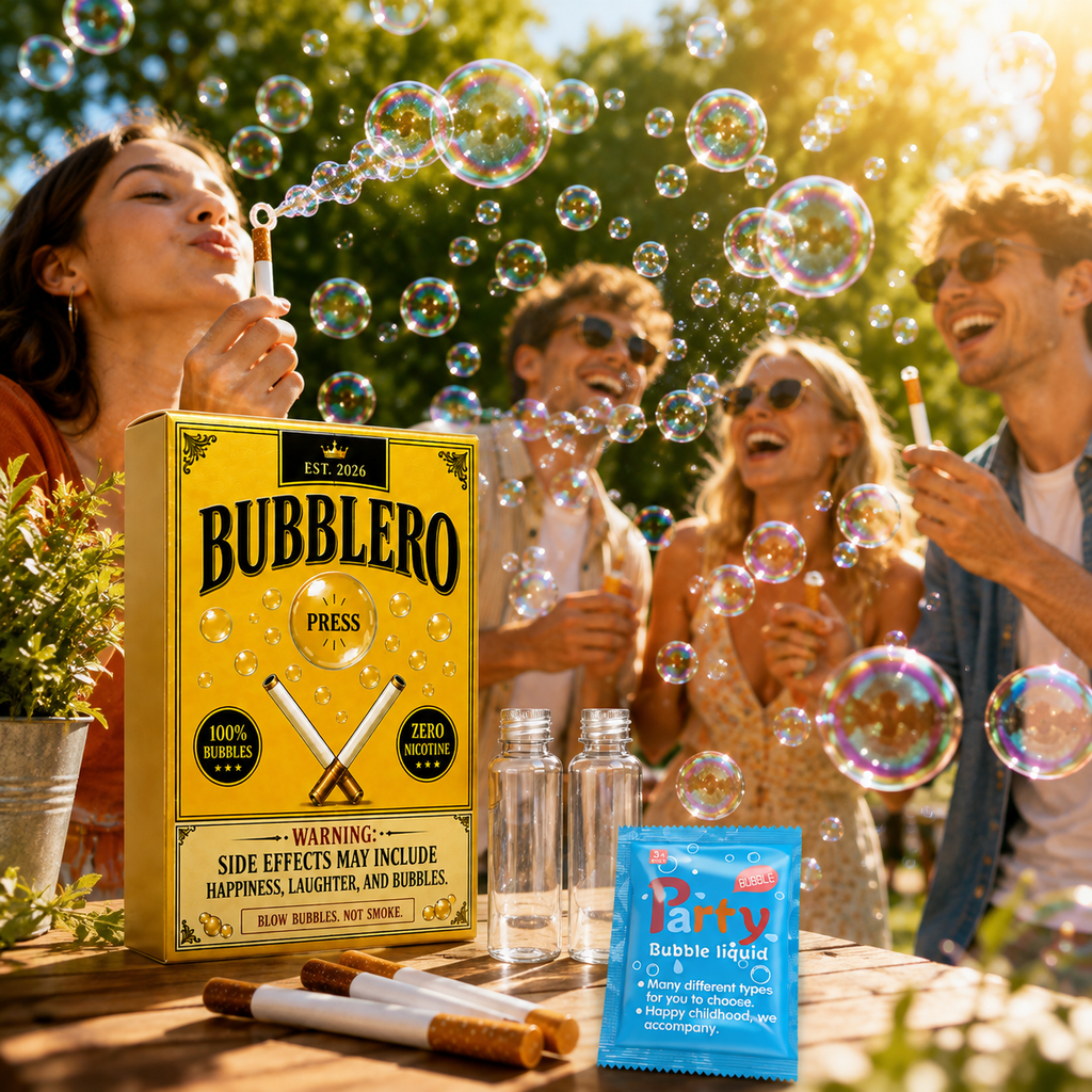 Bubblero Gold Edition Bubble Cigarette Set