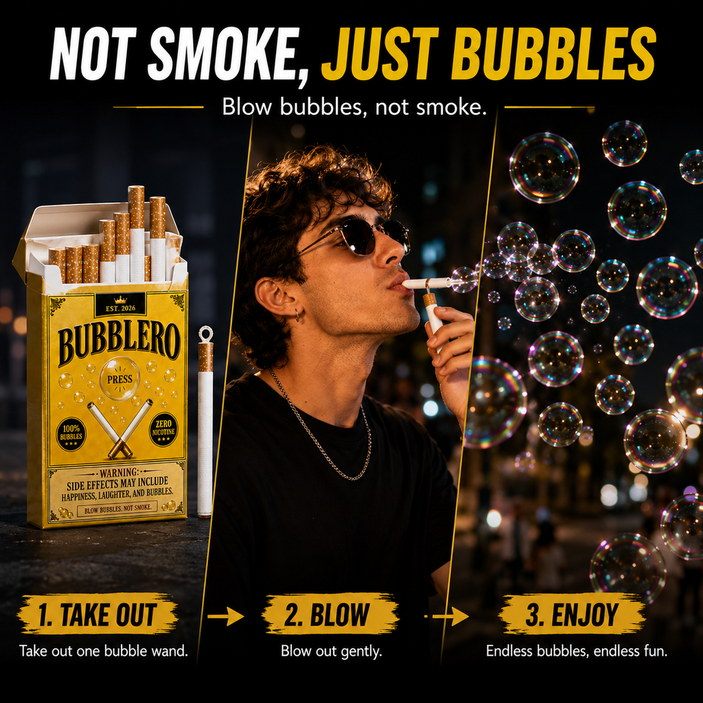 Bubblero Gold Edition Bubble Cigarette Set